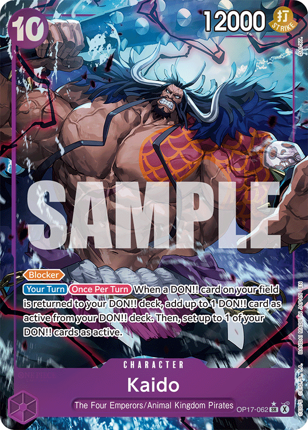 Kaido — One Piece World's Strongest Warriors #OP17-062, BGS 10