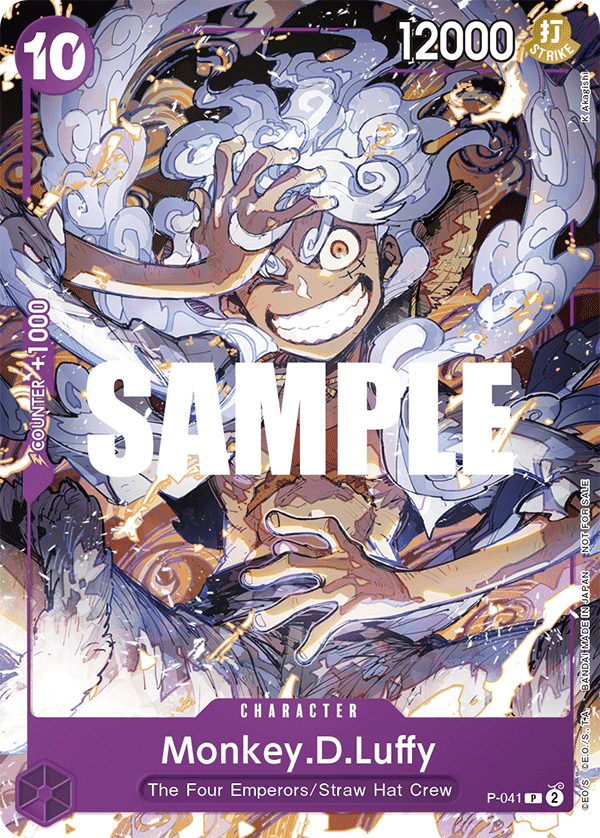 Monkey.D.Luffy — Promo #P-041, raw, NM