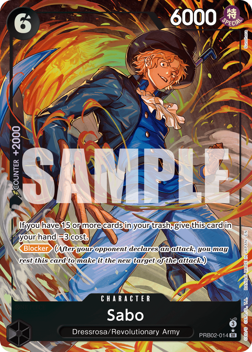 Sabo — Premium Booster 2 #PRB02-014, PSA 10