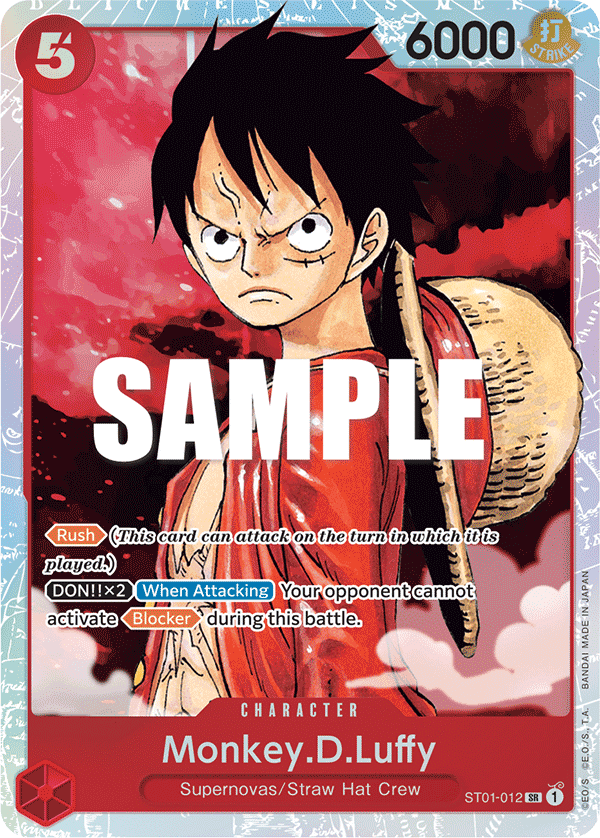 Monkey.D.Luffy — Starter Deck 1: Straw Hat Crew #ST01-012, BGS 10