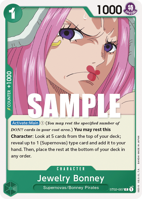 Jewelry Bonney — Starter Deck 2: Worst Generation #ST02-007, CGC 10