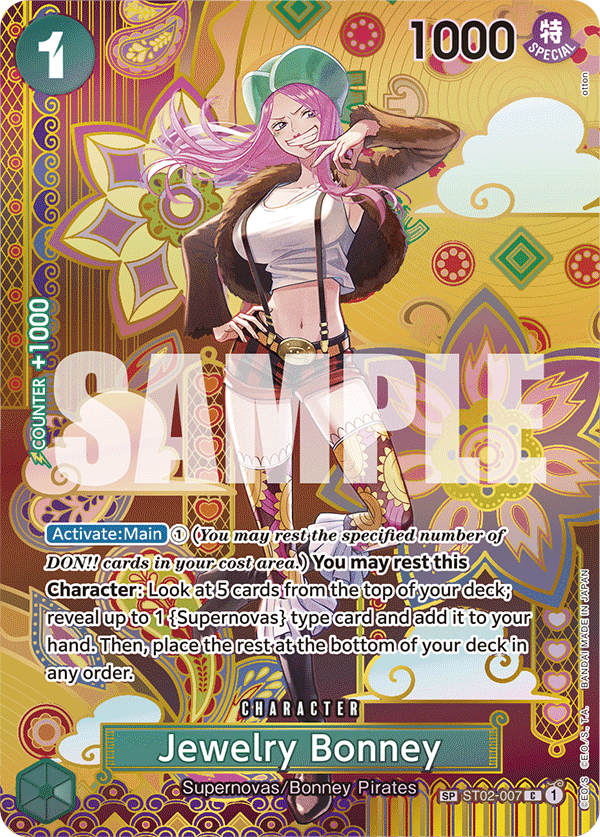 Jewelry Bonney — Starter Deck 2: Worst Generation #ST02-007, PSA 10