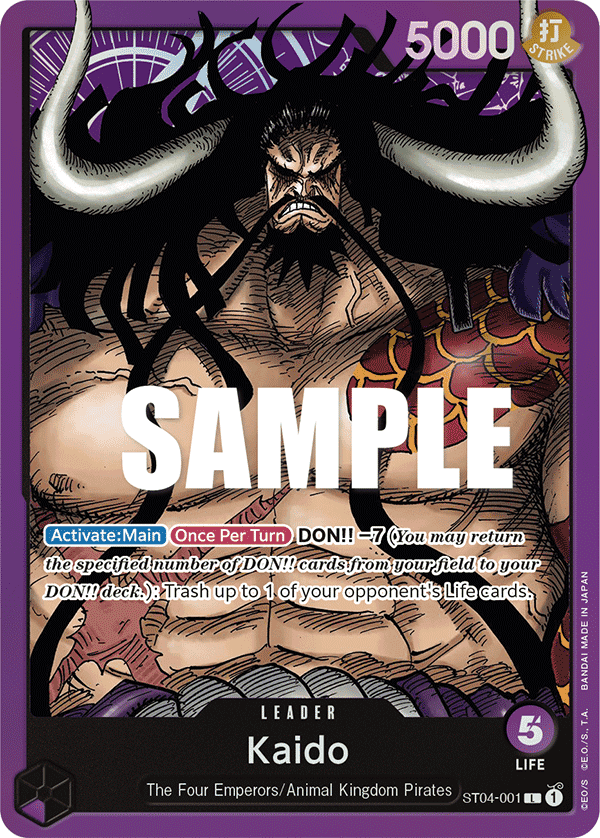 Kaido — Starter Deck 4: Animal Kingdom Pirates #ST04-001, CGC 10