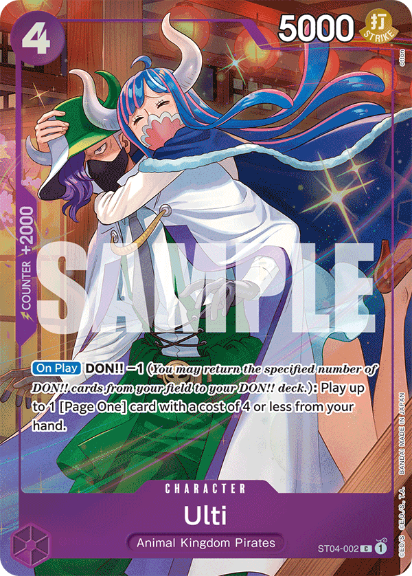 Ulti — Starter Deck 4: Animal Kingdom Pirates #ST04-002, raw, NM