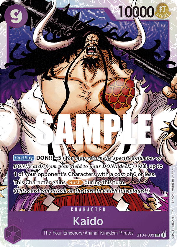 Kaido — Starter Deck 4: Animal Kingdom Pirates #ST04-003, CGC 10
