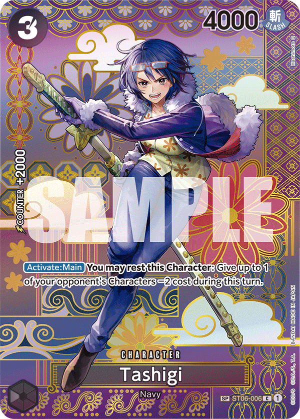 Tashigi — Starter Deck 6: Absolute Justice #ST06-006, PSA 10