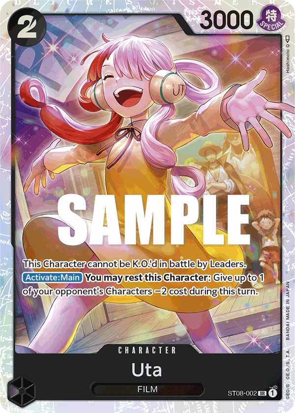 Uta — Starter Deck 8: Monkey.D.Luffy #ST08-002, BGS 9.5