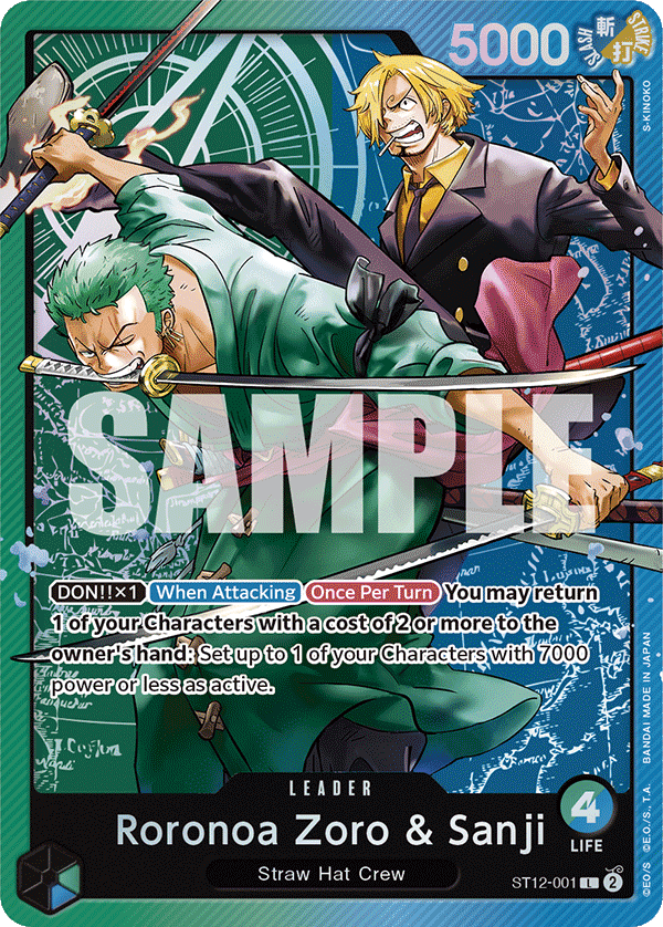 Roronoa Zoro & Sanji — Starter Deck 12 #ST12-001, CGC 10