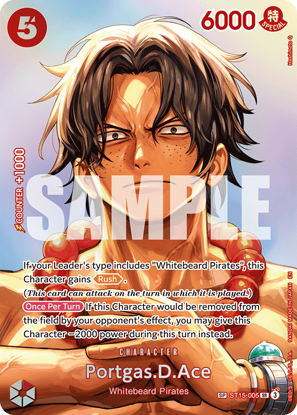 Portgas.D.Ace — The Time of Battle #ST15-005, PSA 10