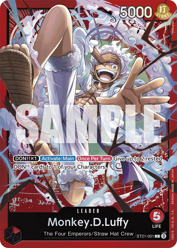 Monkey.D.Luffy — Starter Deck 31: Red Monkey.D.Luffy #ST21-001, raw, NM