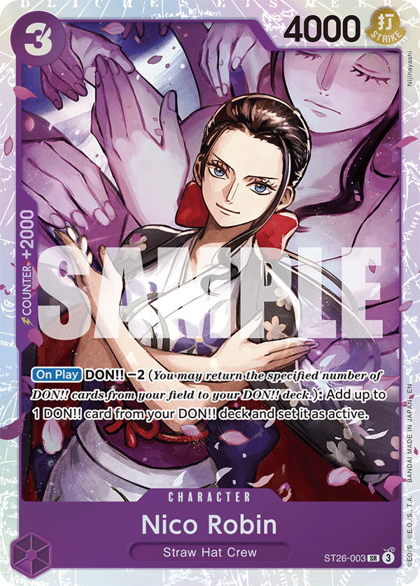 Nico Robin — Starter Deck 26: Purple Monkey.D.Luffy #ST26-003, CGC 10
