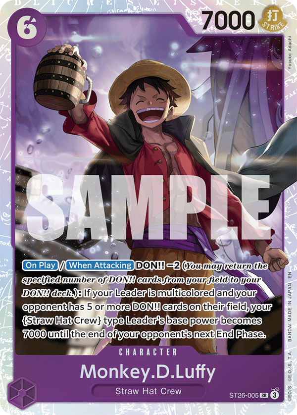 Monkey.D.Luffy — Starter Deck 26: Purple Monkey.D.Luffy #ST26-005, raw, NM