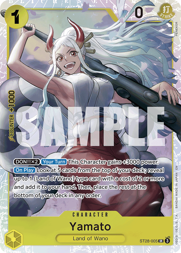 Yamato — One Piece Starter Deck 28: Yellow Yamato #ST28-005, raw, NM