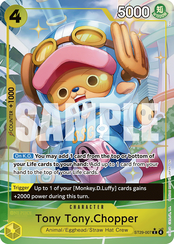 Tony Tony.Chopper — One Piece Starter Deck 29: Egghead #ST29-007, PSA 10