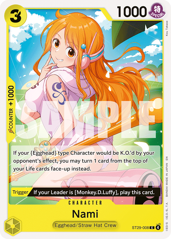 Nami — One Piece Starter Deck 29: Egghead #ST29-008, PSA 10