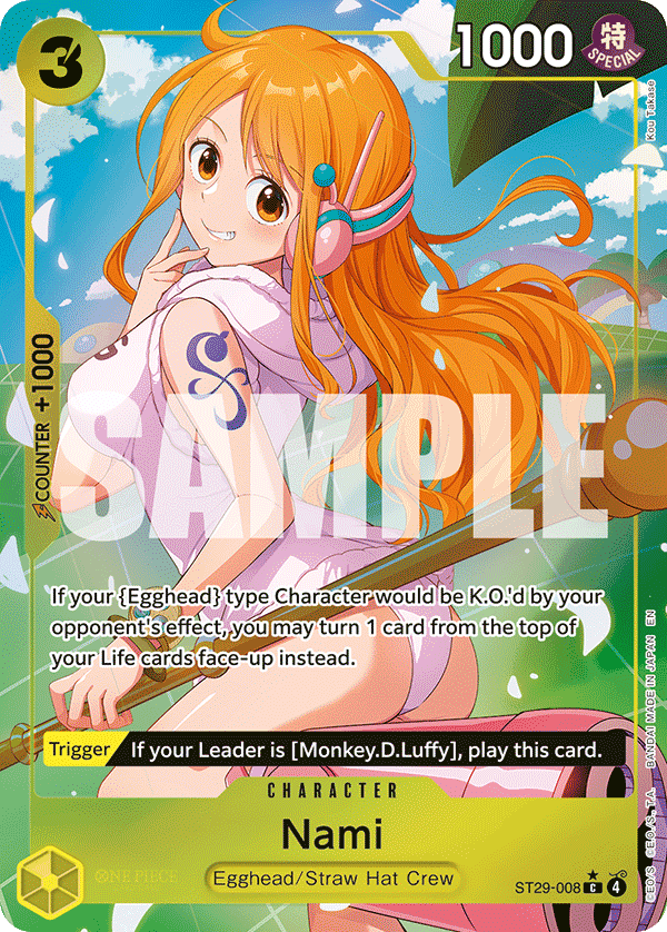 Nami — Starter Deck 29: Egghead #ST29-008, CGC 10