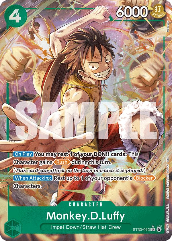 Monkey.D.Luffy — Starter Deck Ex 30: Luffy & Ace #ST30-012, CGC 10