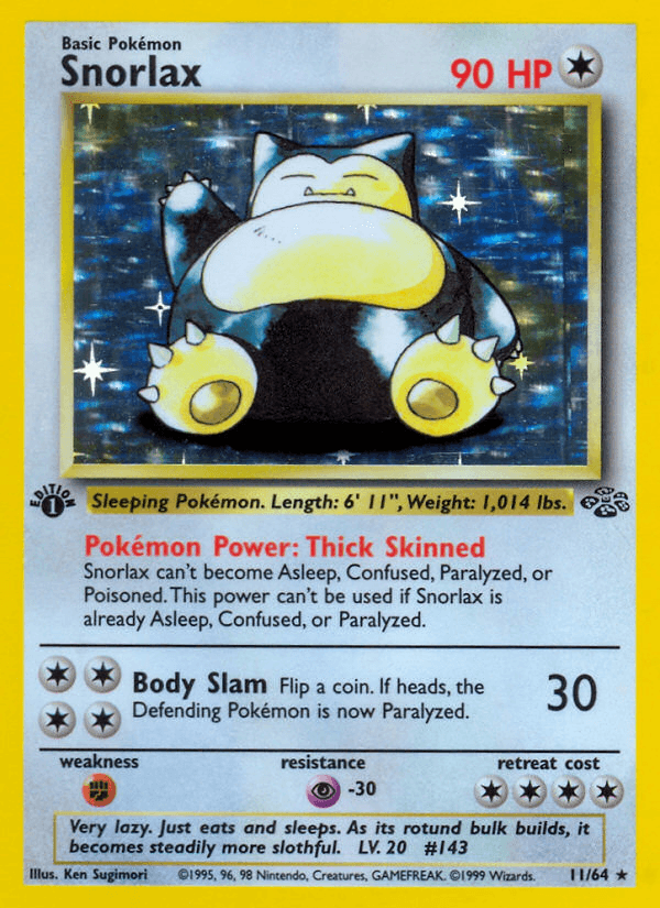 Snorlax — Jungle #11/64, PSA 7