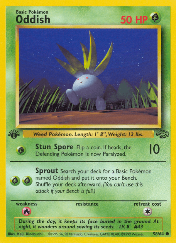 Oddish — Jungle #58/64, CGC 10
