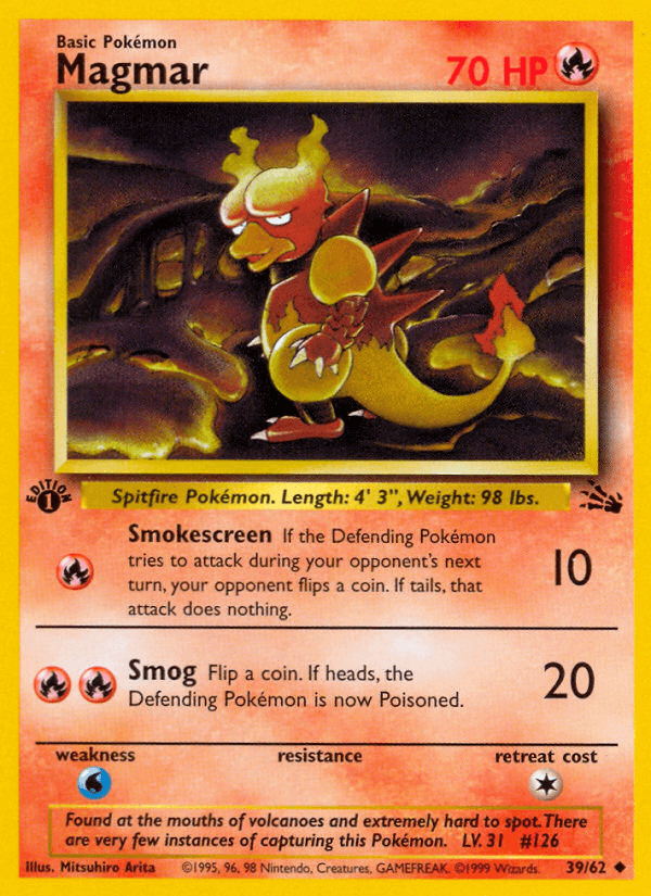 Magmar — Fossil #39/62, PSA 9