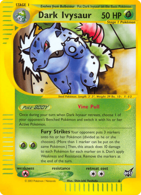 Dark Ivysaur — Best of Game #6/9, PSA 10