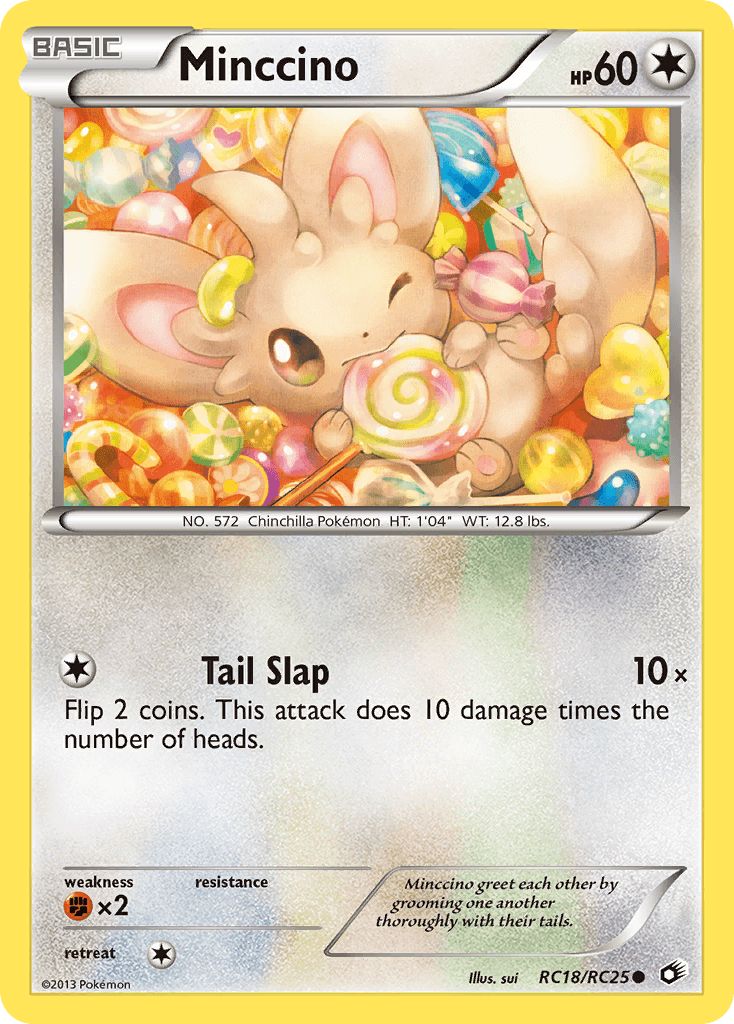 Minccino — Legendary Treasures #RC18, raw, NM