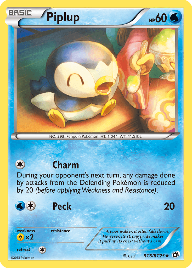 Piplup — Legendary Treasures #RC6, raw, NM