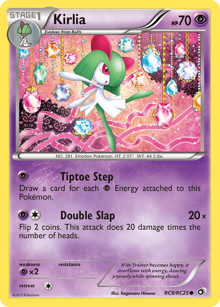 Kirlia — Legendary Treasures #RC9, raw, NM