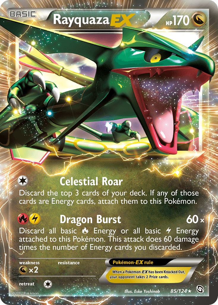 Rayquaza EX — Dragons Exalted #85/124, PSA 10