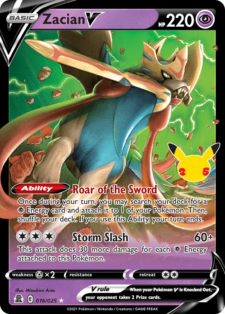 Zacian V — Celebrations #16/25, PSA 10