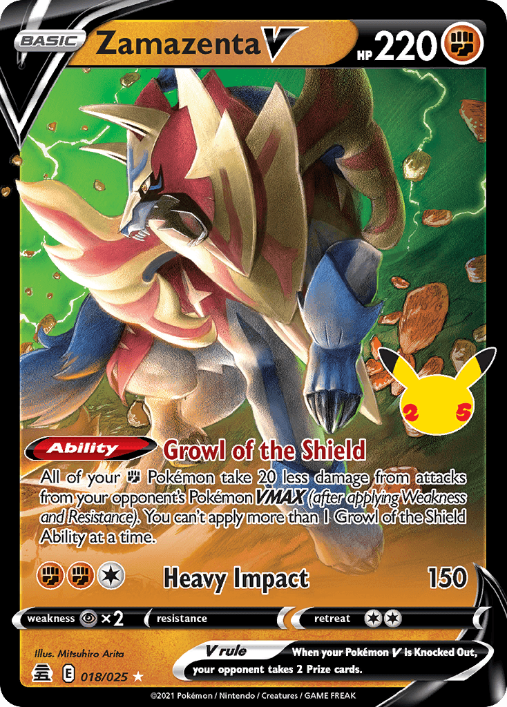 Zamazenta V — Celebrations #18/25, PSA 10