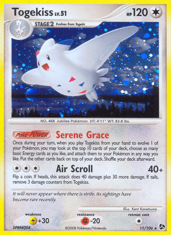 Togekiss — Great Encounters #11/106, raw, NM