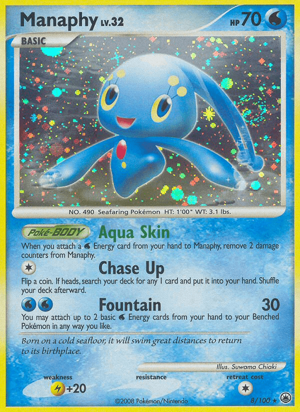 Manaphy — Majestic Dawn #8/100, raw, NM