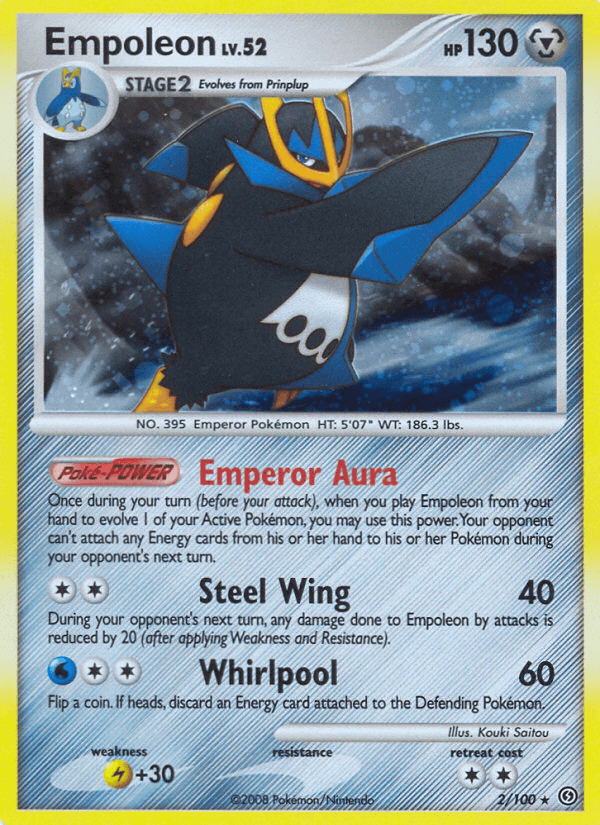 Empoleon — Stormfront #2/100, raw, NM