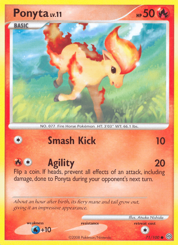 Ponyta — Stormfront #71/100, raw, NM