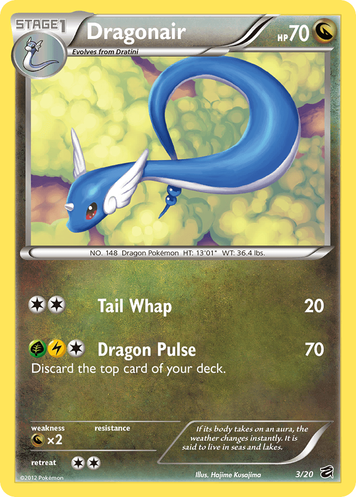 Dragonair — Dragon Vault #3/20, raw, NM
