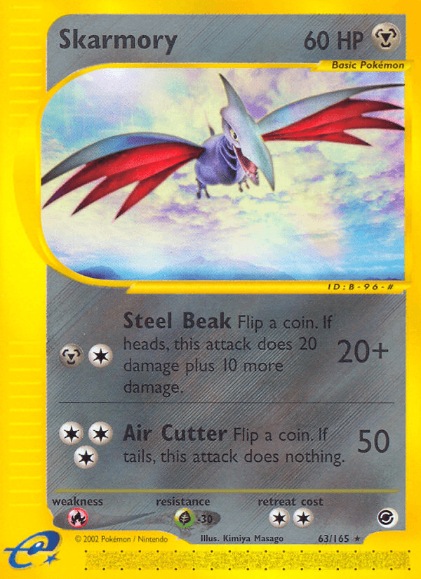 Skarmory — Expedition Base Set #63/165, raw, NM
