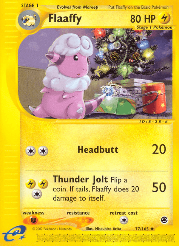 Flaaffy — Expedition Base Set #77/165, raw, NM