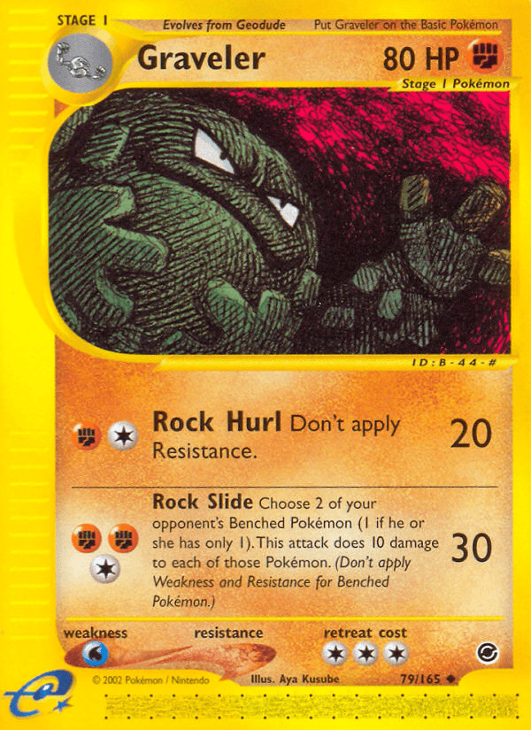 Graveler — Expedition Base Set #79/165, raw, NM
