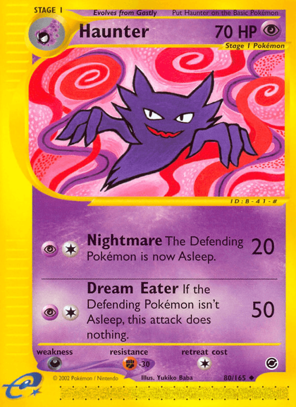 Haunter — Expedition Base Set #80/165, raw, NM