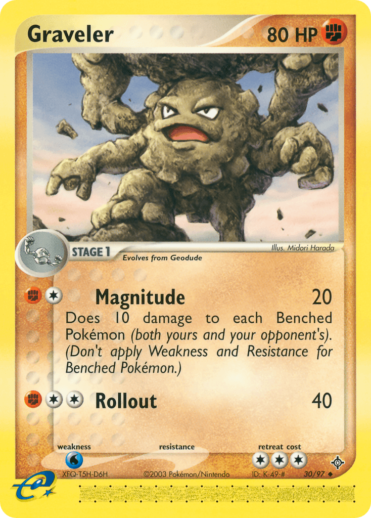 Graveler — Dragon #30/97, raw, NM