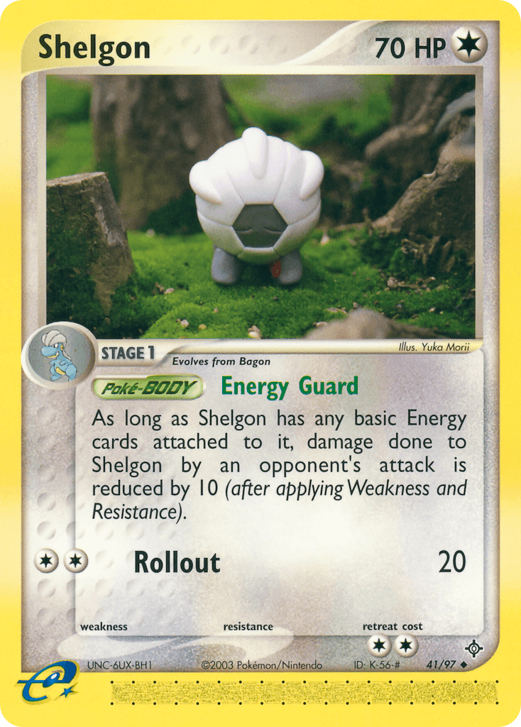Shelgon — Dragon #41/97, raw, NM