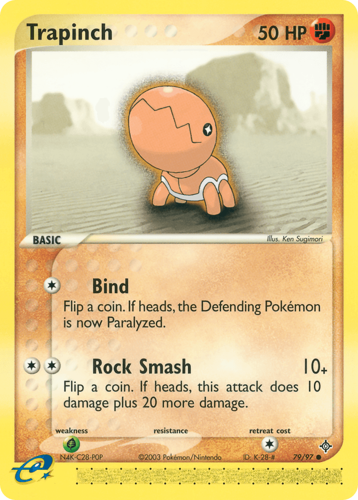 Trapinch — Dragon #79/97, raw, NM