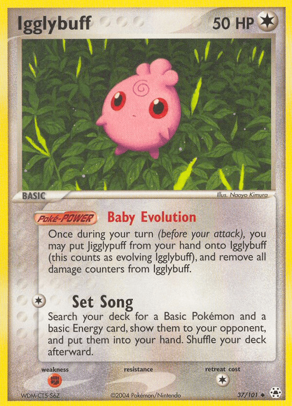 Igglybuff — Hidden Legends #37/101, raw, NM