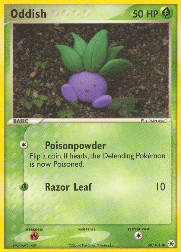 Oddish — Hidden Legends #68/101, raw, NM