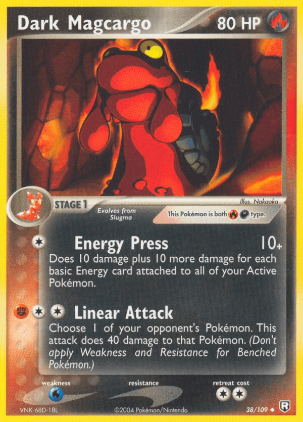 Dark Magcargo — Team Rocket Returns #38/109, raw, NM