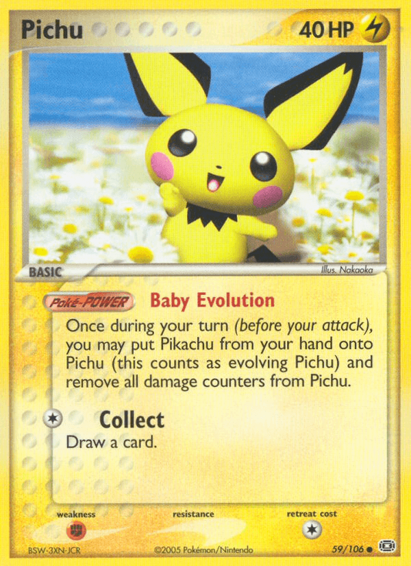 Pichu — Emerald #59/106, raw, NM