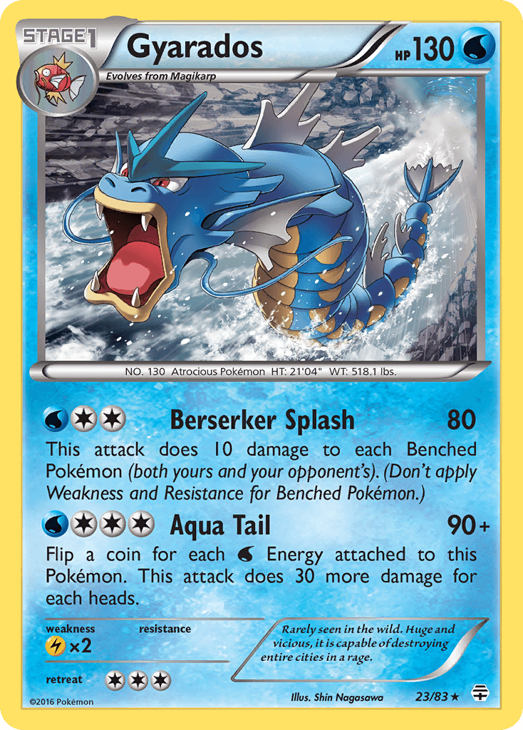 Gyarados — Generations #23/83, raw, NM