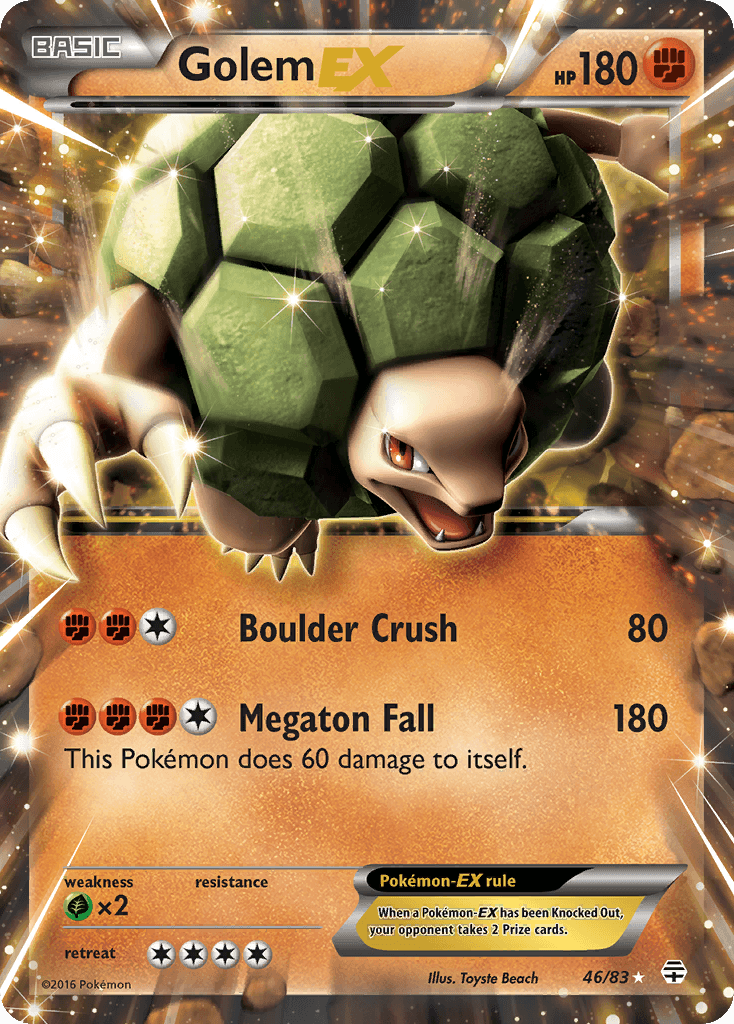 Golem EX — Generations #46/83, raw, NM