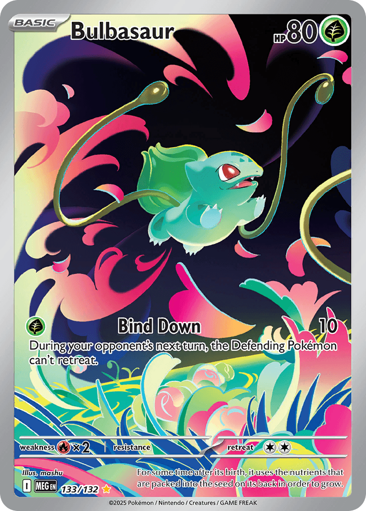 Bulbasaur — Mega Evolution #133/132, PSA 10